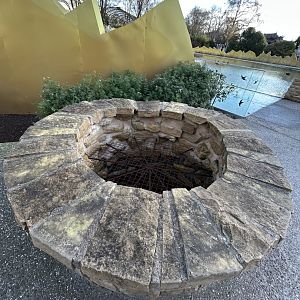 Well at the entrance plaza