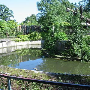 Hannover Zoo 2004 - Moat around the old Brown Bear exhibit