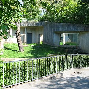 Hannover Zoo 2004 - Old outdoor Ape exhibit