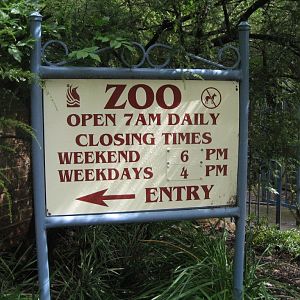 Zoo Entry Sign