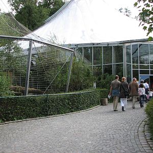 Tierpark Hellabrunn 2006 - Entrance to the Big Cat House and outdoor Jaguar