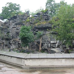 Berlin Tierpark 2004 - Front of the Tiger exhibit at the Alfred Brehm House