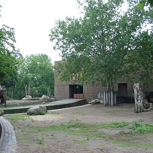 Zoo Berlin 2004 - Side exhibit at the Elephant House