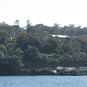 Taronga Zoo 2007 - Pier and cable car seen from the ferry