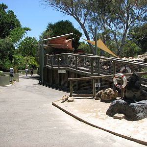 Adelaide Zoo 2008 - Boardwalk leading up to the Australian Sea Lion exhibit
