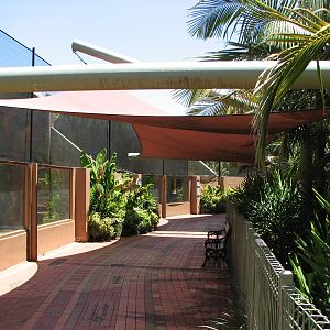 Adelaide Zoo 2008 - Row of former Ape exhibits