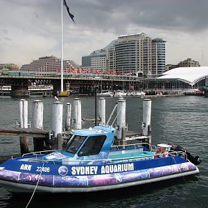 Sydney Aquarium 2007 - Aquarium boat in Darling Harbour