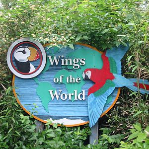 Cincinnati Zoo 2003 - Signpost at the Wings of the World