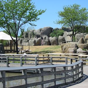 Indianapolis Zoo 2003 - Boardwalk and exhibit in the Plains Biome