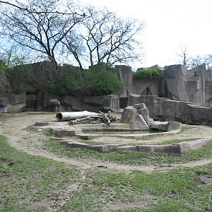 Milwaukee County Zoo 2003 - Black Rhinoceros exhibit