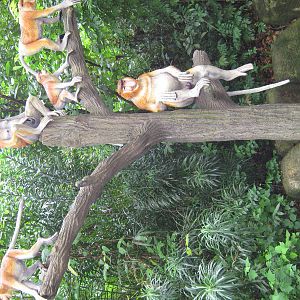 proboscis monkey statue