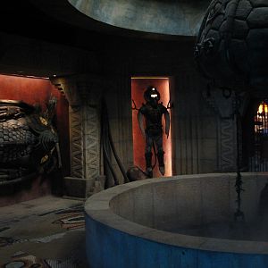 The Dig - Submarine Room - Diving Suit and Submarine