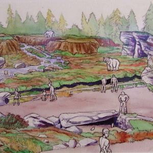 Sketch, Polar Bear exhibit, Arctica