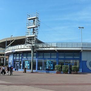 Marineland Antibes 2005 - Exterior walls of the main Dolphin Stadium