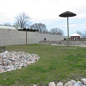 Racine Zoo 2003 - First of two Rhinoceros exhibits