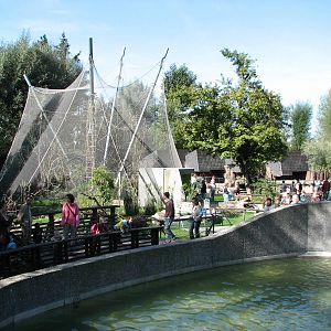Knie Kinderzoo 2006 - Elephant pool and aviary in the background