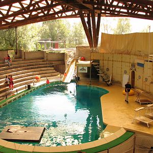 Knie Kinderzoo 2006 - Side view of the Sea Lion Show pool