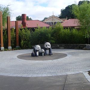 Statue in Panda Precinct - April, 2010