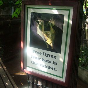 Sign in the Tropical House at Cotswold WP 17/04/10
