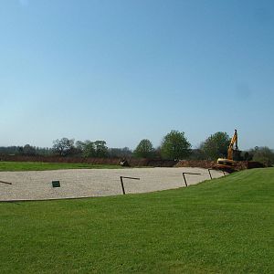 Giraffe exhibit construction at Cotswold WP 17/04/10