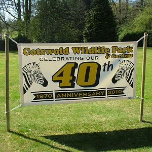 Anniversary sign at Cotswold WP 17/04/10