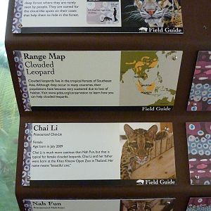 Asian Forest Sanctuary - Clouded Leopard Sign