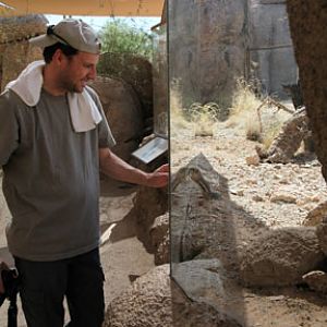 my cousin with antelope ground squirrel