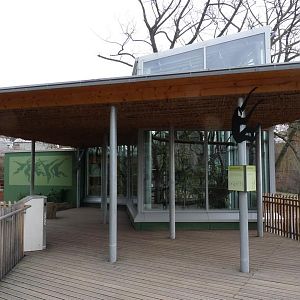 Gibbon house, closer view