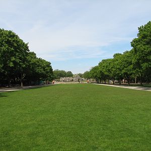 Great Bear Wilderness - American Bison Exhibit viewed from the formal axis