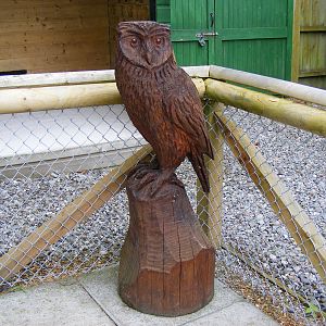 Owl statue at Blair Drummond Safari Park, 19 May 2010