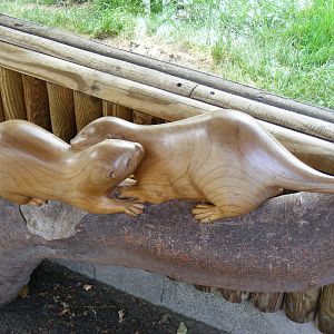 Otter statue at Edinburgh Zoo, 21 May 2010