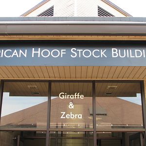 African Hoofed Stock - Giraffe and Zebra Building Entry