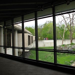 Entry Building - Snow Monkey Exhibit Indoor Viewing