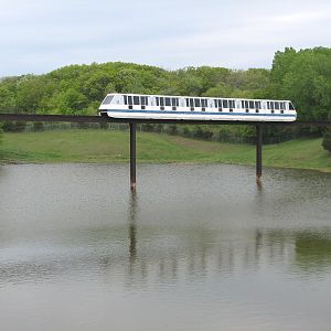 Northern Trail - Muskox Exhibit with Monorail