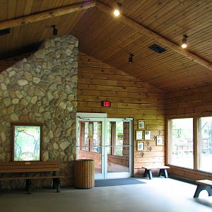 Wolf Woods - Viewing Cabin Interior