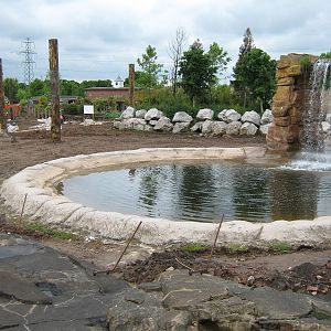 Elephant paddock under renovation 1.6.10