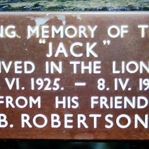 Unusual Memorial; London Zoo