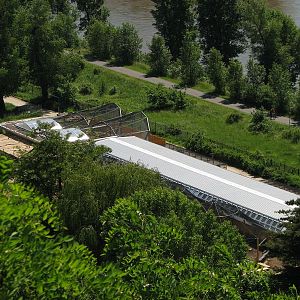 Waterfowl house at Prague zoo