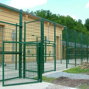 Giraffe pens at Plzen, 25/05/10