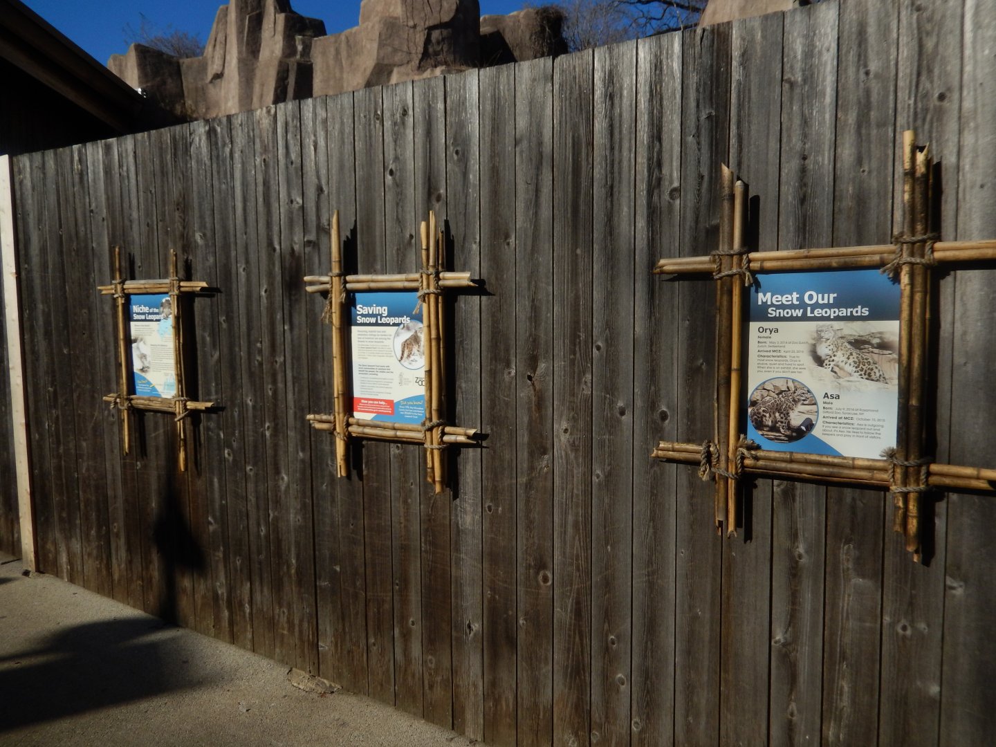 1/5/2019 - New Snow Leopard Signage