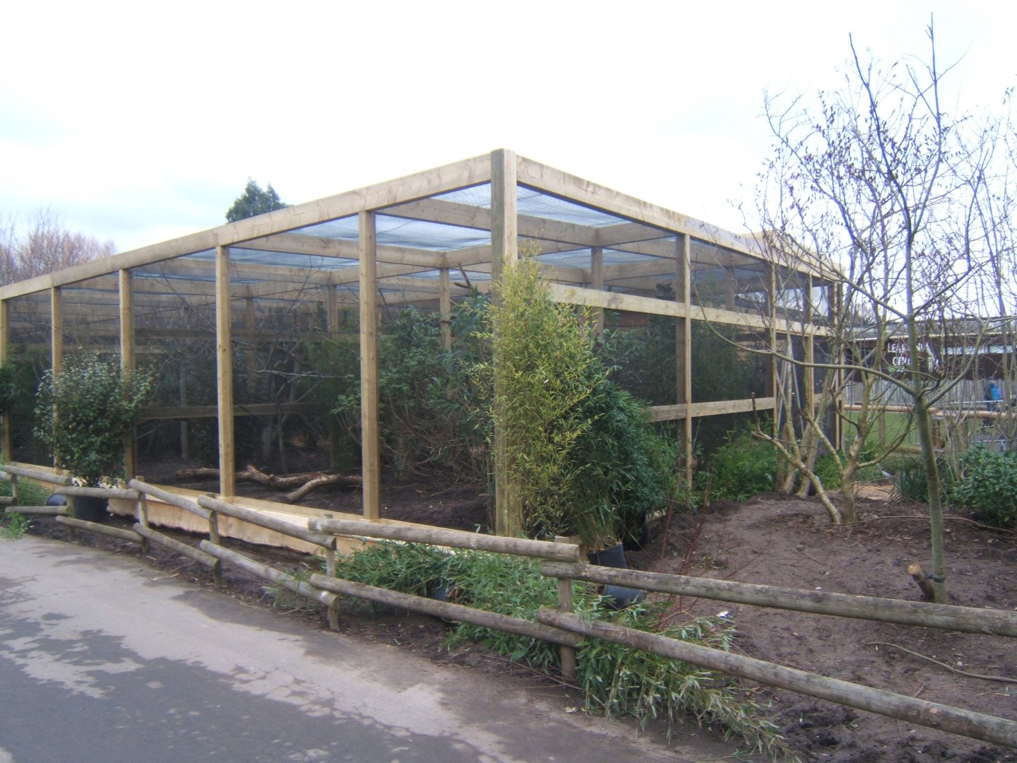 12/2/2017 View of work on new Asian Song Bird aviarys