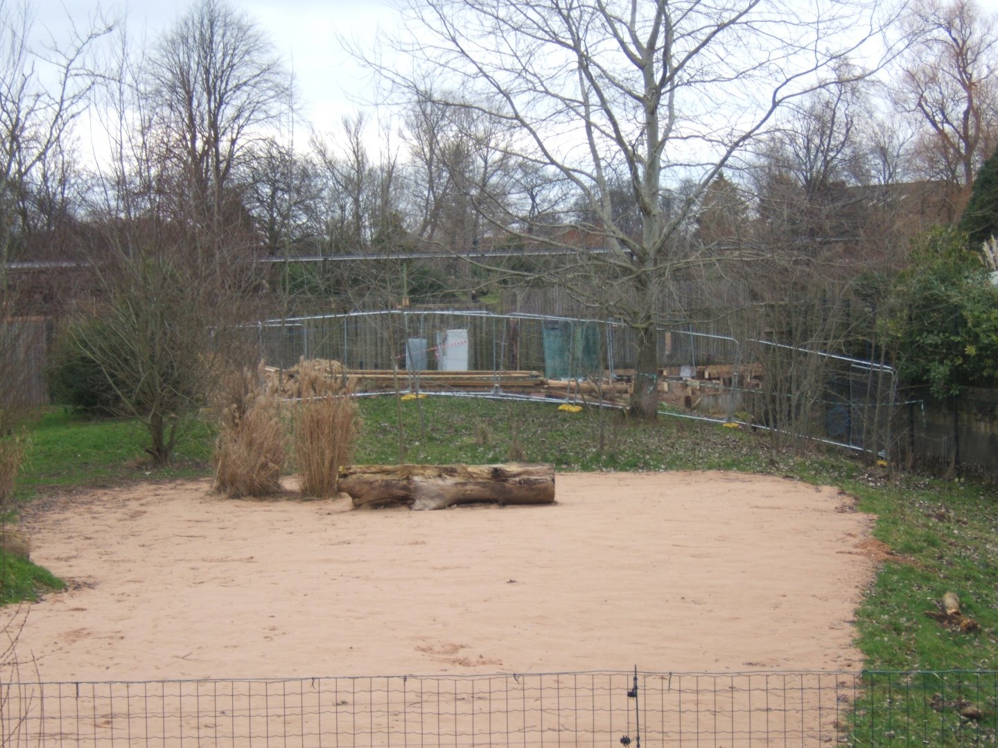 12/2/2017 View of work round the former Cheetah yurt