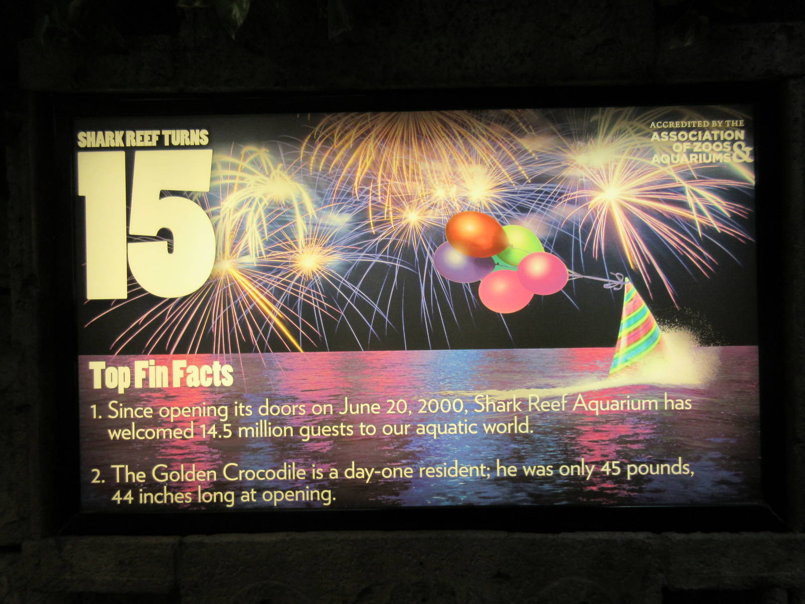 15-Year Anniversary Sign