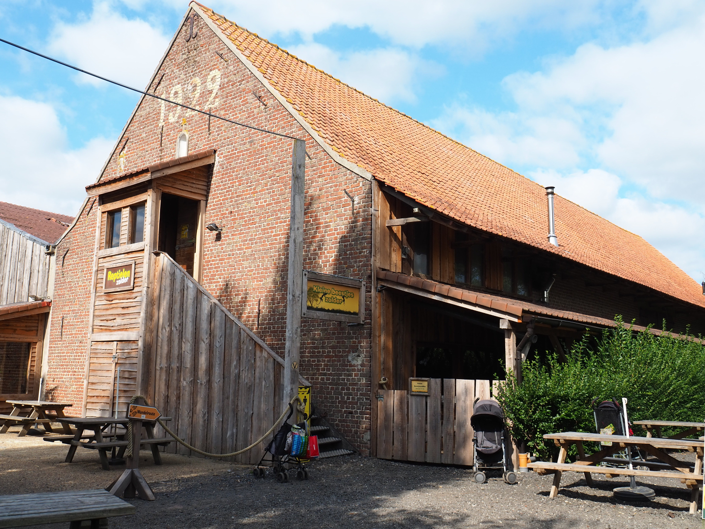 1922 barn with entrance to the critter attic, 2020-09-12