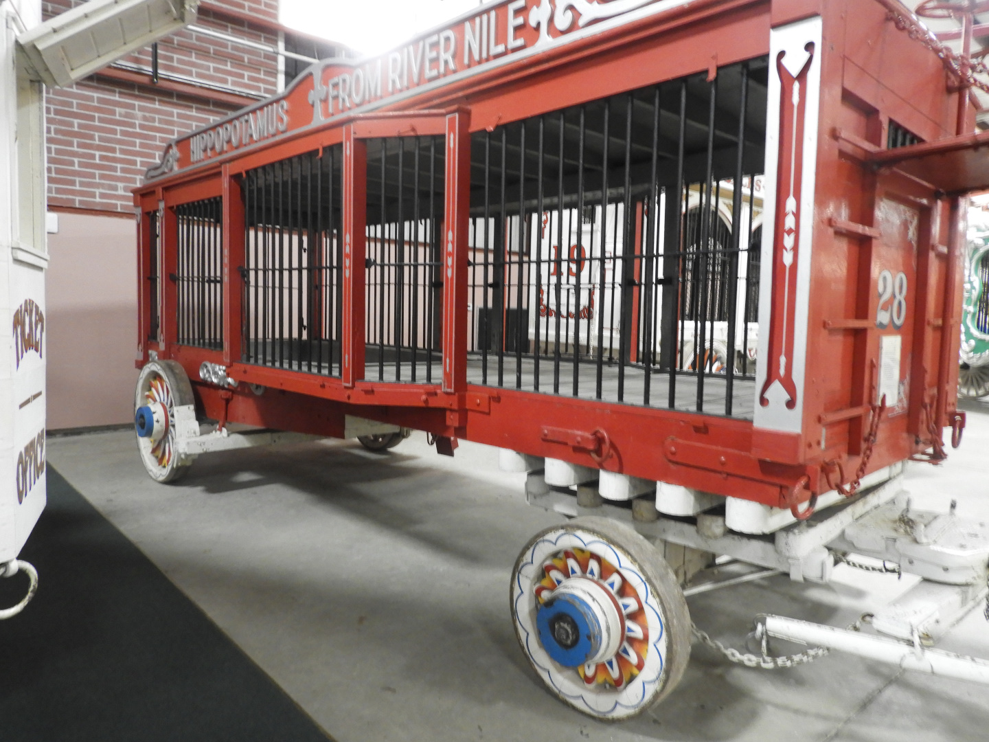 1930s-era Common Hippopotamus circus wagon - Circus World Museum