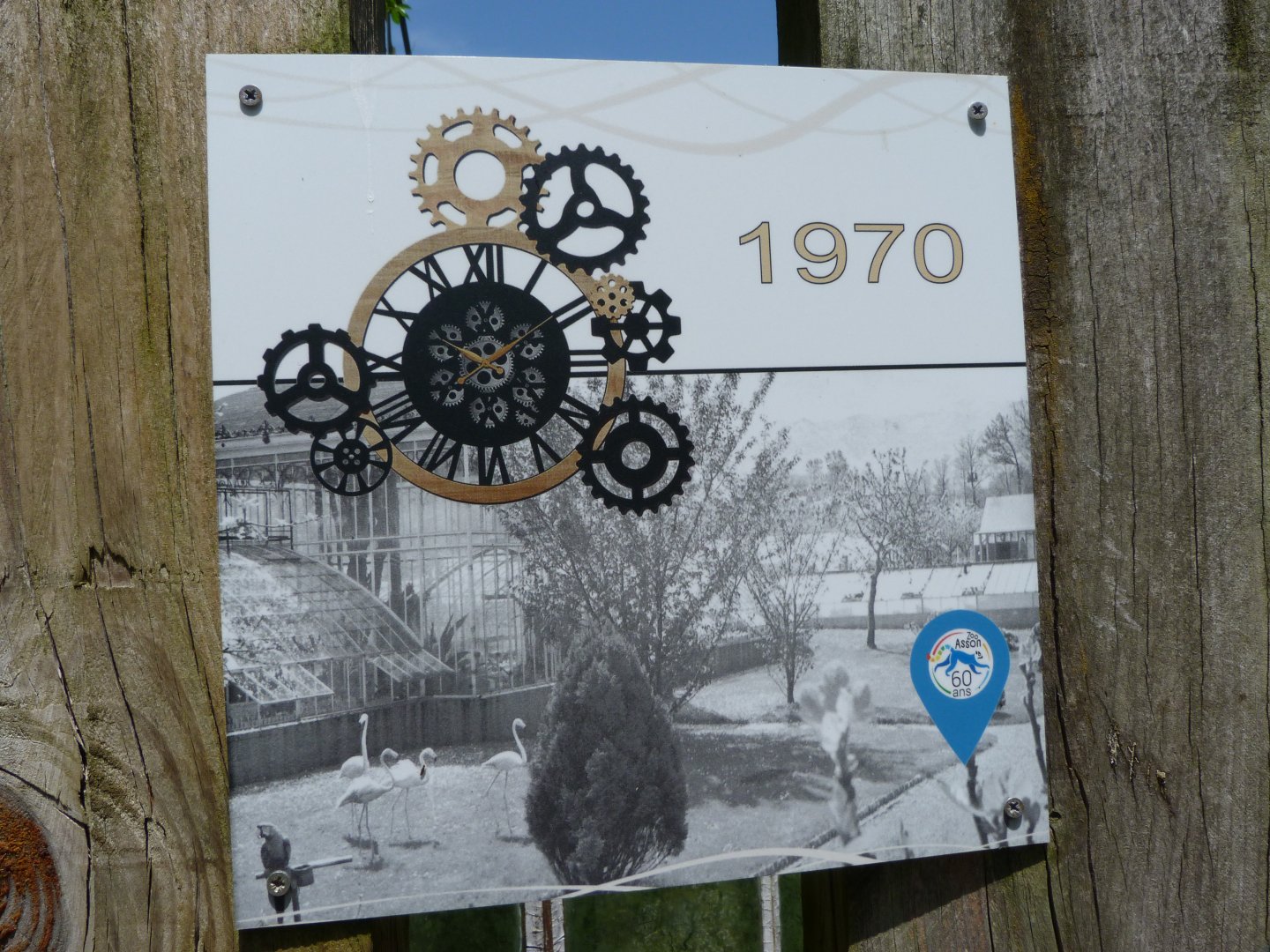 1970 picture of the greenhouse -Zoo d'Asson (2025)