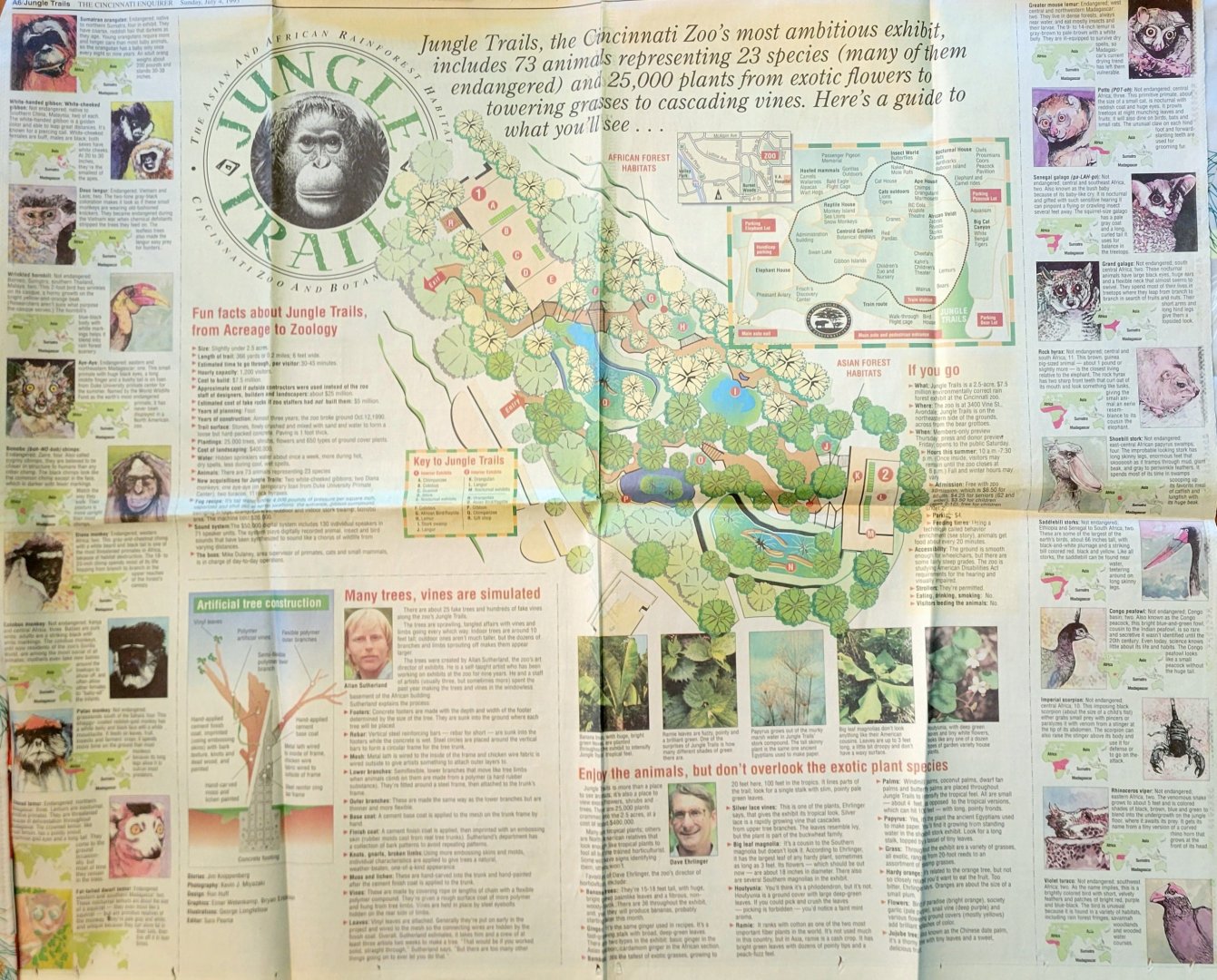 1993 Article of Jungle Trails + Map