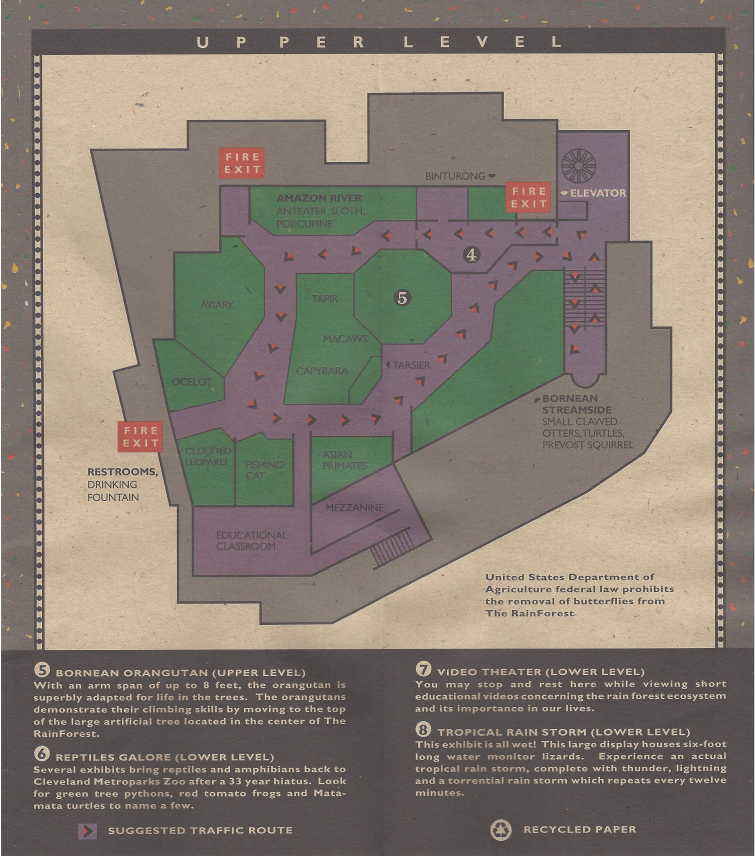 1996 Zoo Guidebook - RainForest Upper Forest