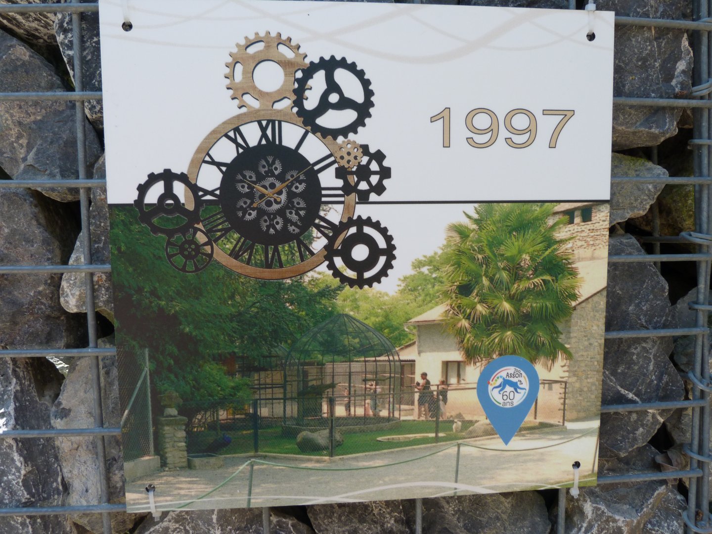 1997 picture of current ocelot complex -Zoo d'Asson (2025)