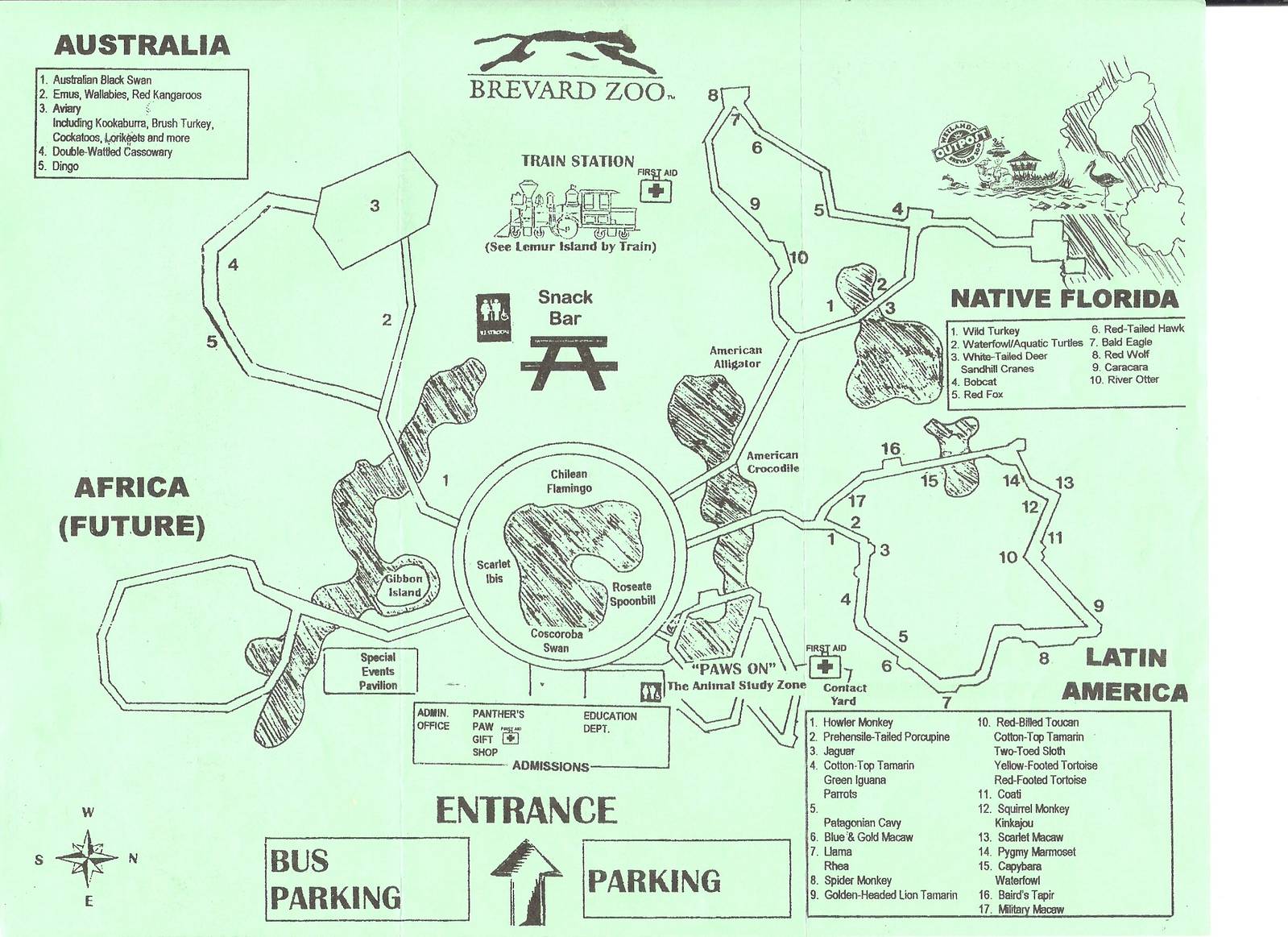 2000 Zoo Map